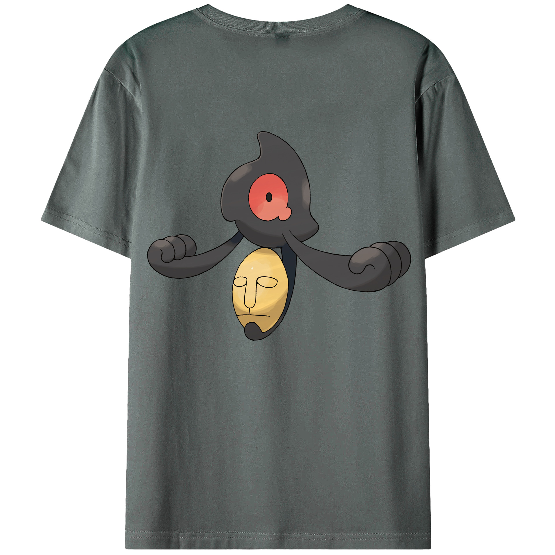 （画像用） ポケットモンスター Pokémon 綿100％ メンズ半袖Tシャツ（バックプリント） 通気性